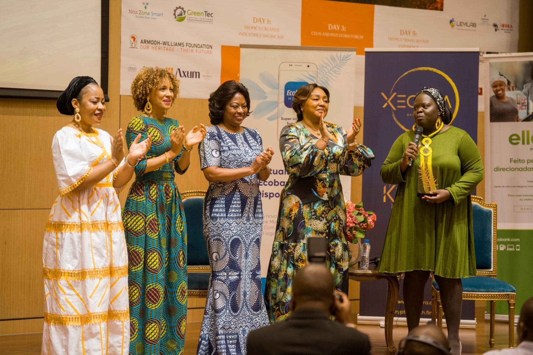 Panel discussion on women's participation during the Tropics Business Summit in Praia. (Photo by Kidjo Photography)