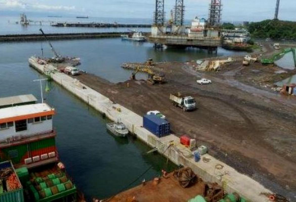 Port de Limbé en construction