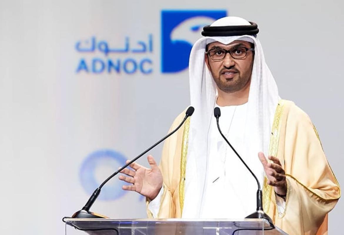Sultan al-Jaber, ministre de l'Industrie des Émirats arabes unis, patron d'une compagnie pétrolière nationale et président de la COP 28 à Dubai