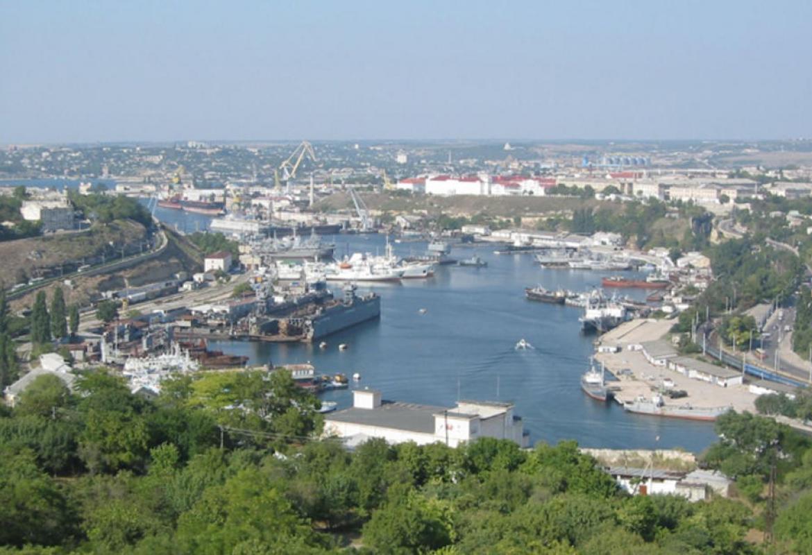 Partial view of the city of Sevastopol